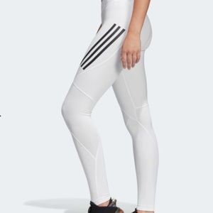 adidas white show off ALPHASKIN SPORT TIGHTS